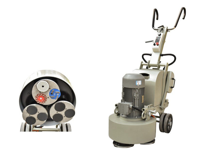 9 Heads Planetary System 220V Stone Floor Grinder / Concrete Polishing Machine