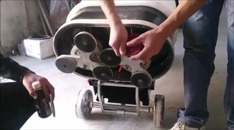 Machine de meulage concrète de plancher de granit de marbre 380V manuel triphasée